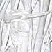 Foraging Birds in the Night Snow - details